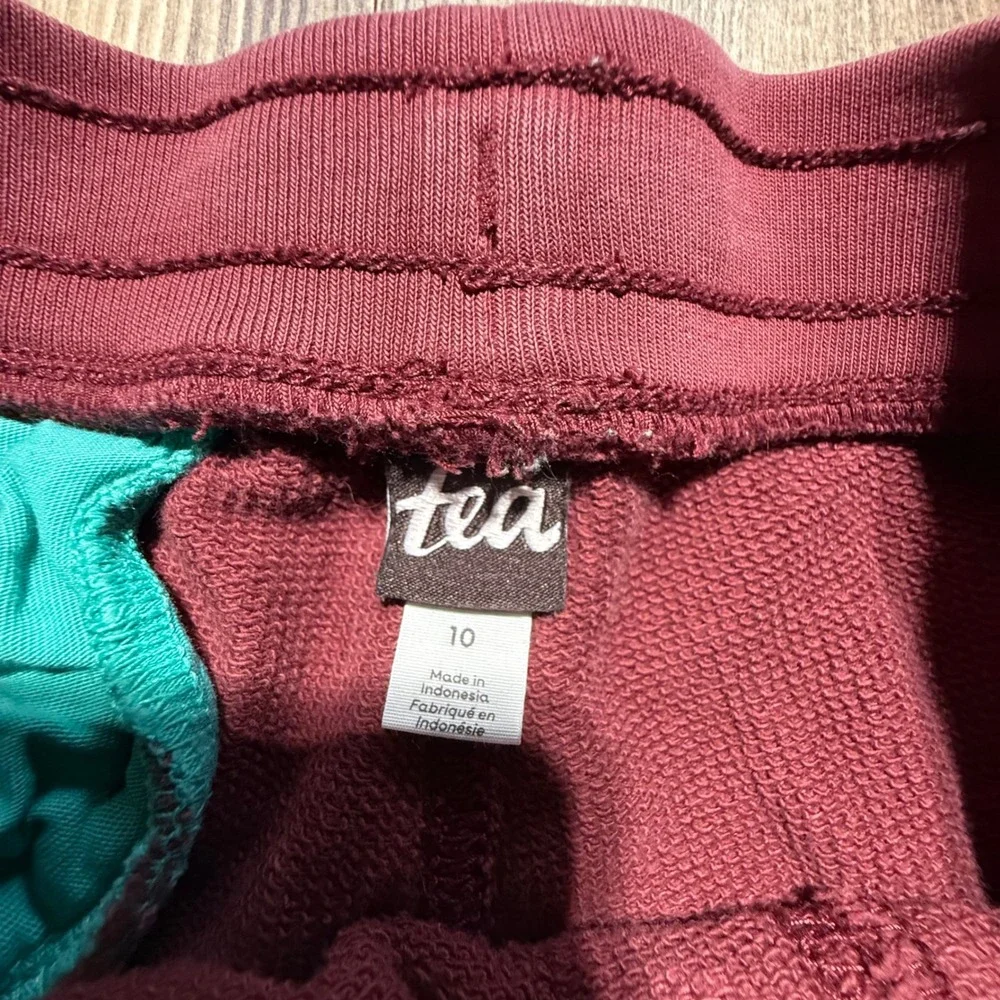 Streetwear Tea Collection Joggers Burgundy Teal Zipper Playwear Kids 10